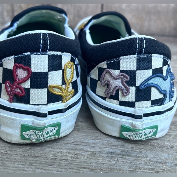 W's Sz 9- Men's 7.5 -Van’s Sneaker Off Wall Sunshine Books Skateboarding Slip On - Picture 8 of 9